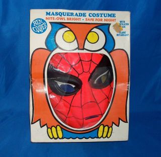 1965 Spiderman Halloween Costume Ditko Ben Cooper Vintage Marvel 1966
