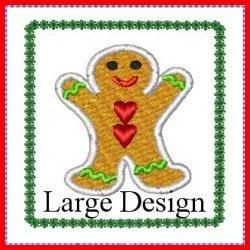 Gingerbread Cookies DHD Machine Embroidery Design Set