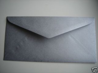  Sale 50 x DL Silver Metallic Envelope
