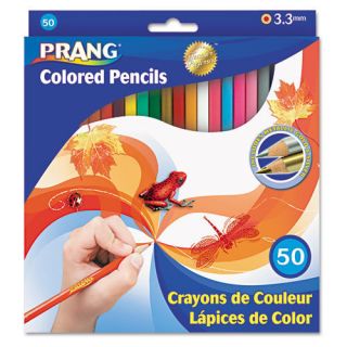 Dixon Prang Colored Woodcase Pencils 3 3 mm 50 Asstd Colors