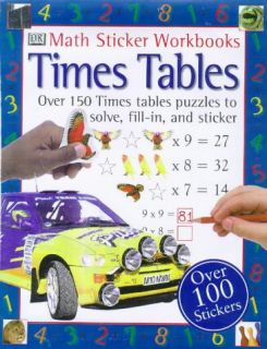 Times Tables DK Book Maths Sticker Workbook Series