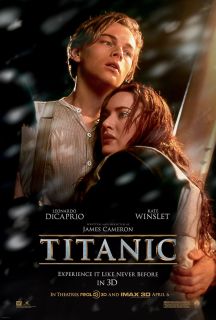  Titanic Movie Poster Leonardo DiCaprio RARE