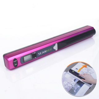 LCD Cordless Handheld Portable Document Photo Scanner