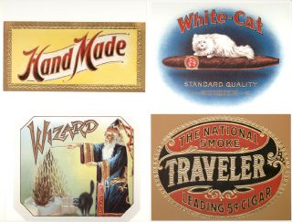 Retro Luggage Labels Stickers Cigar Box Covers