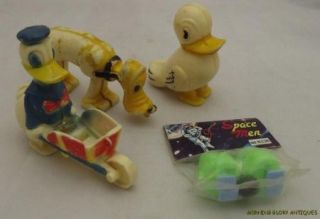 Vintage Ramp Walker Donald Duck Pluto Spacemen Duck Marx