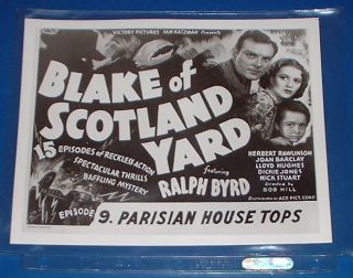 Wow A Victory Pictures Serial photo BLAKE Of SCOTLAND YARD Episode 9