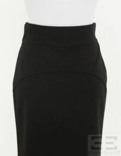 DVF Diane Von Furstenberg Black Wool Pencil Skirt Size 6