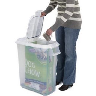  Tight Rolling Pet Dog Food Plastic Container Dispenser up to 60 lb Bag