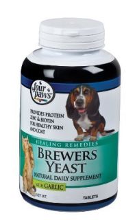 New Four Paws Brewers Yeast Tablets with Garlic 125 Count