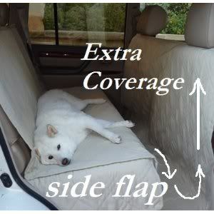 Car Seat Cover Protector For Pets. Padded. With Extra Coverage.New. By