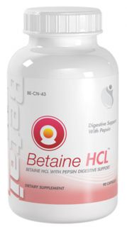 Betaine HCL Digestive Support with Pepsin Enzyme