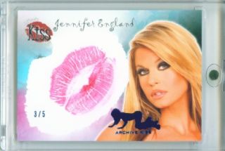 jennifer england kiss card 3 5 benchwarmer archive 2009