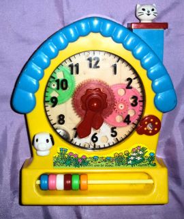 RARE Redbox Clock Color Rings Squeek Dog Cat Toy