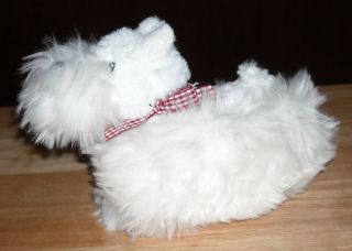Stuffed Animal Dog Desk Duster Westie White