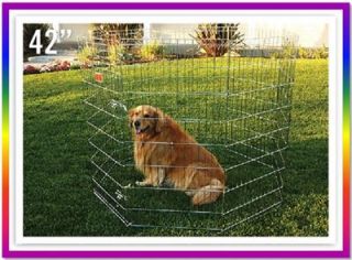  Dog Puppy Wire Outdoor Folding Exercise Play Pen Playpen Kennel
