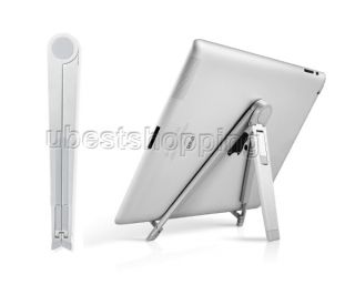 Aluminum Silver Desktop Holder Compass Mobile Stand for iPad Galaxy