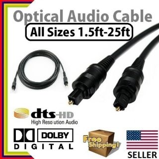  Cable for Digital Audio Sizes 1 5ft 3ft 6ft 12ft 25ft Dolby DTS