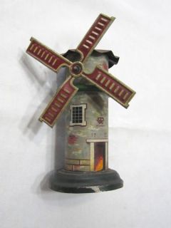 Antique Bing Werke Germany Tin Toy Steam Engine Windmill