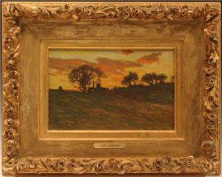 19th C John J Enneking American Impressionist O B Painting in Foster
