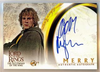  The Rings Fellowship of The Ring Auto Dominic Monaghan as Merry