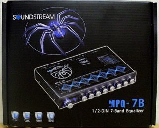 NEW Soundstream MPQ 7B 1/2 DIN 7 Band Graphic EQ w/ Subwoofer Level