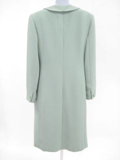 Herbert Grossman Seafoam Green Long Blazer Dress Suit 8