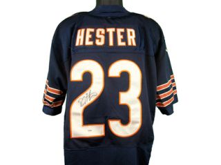 Devin Hester Autographed Blue Home Chicago Bears Jersey PSA DNA COA