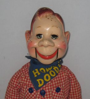1950s Ideal Howdy Doody Ventriloquist Doll Hard Plastic 20 Tall
