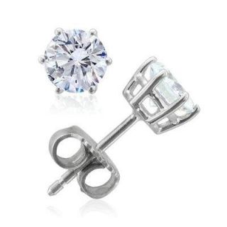  Set .40Ctw Round Cut Diamond Jewelry 14K Gold Solitaire Studs Earrings