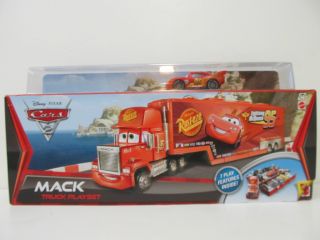 Disney Cars 2 Mack Truck Play Set with Lightning McQueen Car