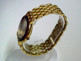  Authentic Philippe Bernard Doucette 23K Gold Quartz Wristwatch