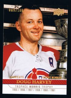 2008 09 Doug Harvey Montreal Canadiens Centennial Parallel 100 258