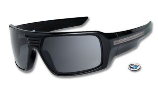New Fox The Study Sunglasses by Oakley Polished Black Frame Grey Lens
