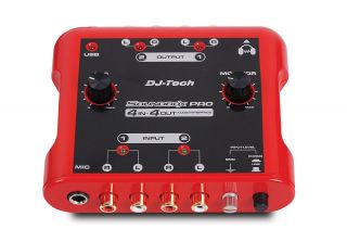  SOUNDBOXPRO 4 In 4 Out Audio Interface Soundcard W/asio Driver DJTech