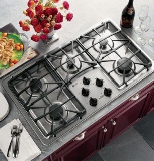 GE Profile 36 Gas Cooktop Stainless JGP963SEKSS Scuffs on The Middle