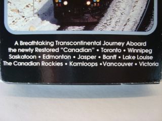  Great Canadian Train Ride A Doug Jones Travelog VHS 80 Minutes