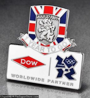  2012 London England UK Dow Sponsor 1 Year to Go Countdown