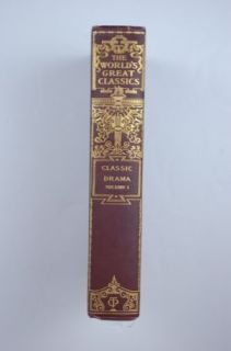 The Worlds Great Classics 1900 Drama Colonial Book