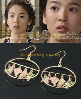 Korean Drama TV Full House Song Hye Kyo Hanger Earrings