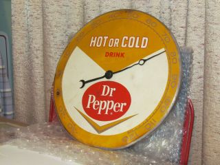Vintage Drink Dr Pepper Soda Working Pam Old Thermometer Sign 1963