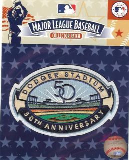 2012 Los Angeles Dodgers Dodger Stadium 50th Anniversary Logo Patch