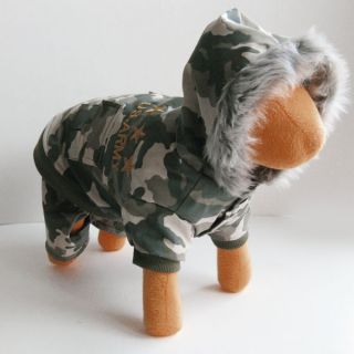 Camo Army Jacket Pants Dog Clothes Apparel Chihuahua