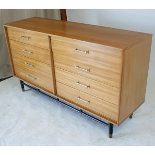 drexel 8 drawer dresser by drexel wood construction eight drawer