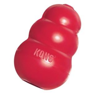 Kong Classic Interactive Rubber Dog Chew Toy Red x Small