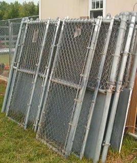 Commercial Chain Link Dog Run Kennel Panels 12 Available