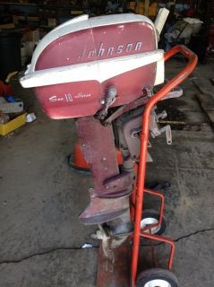 Johnson Sea Horse Outboard Boat Motor 10 HP Vintage 1957