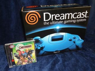Sega Dreamcast Console w Game ON BOX Great OutTrigger Sealed Game