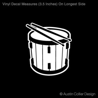  3 5" Marching Snare Vinyl Decal Car Sticker Band