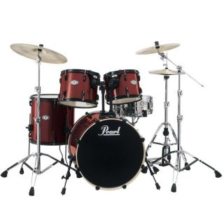 Pearl Vision VX Drum Set Shell Pack 5pc Red Wine Kit   New