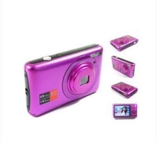 New Purple 2 7 TFT 14 1MP Digital Camera DV Anti Shake